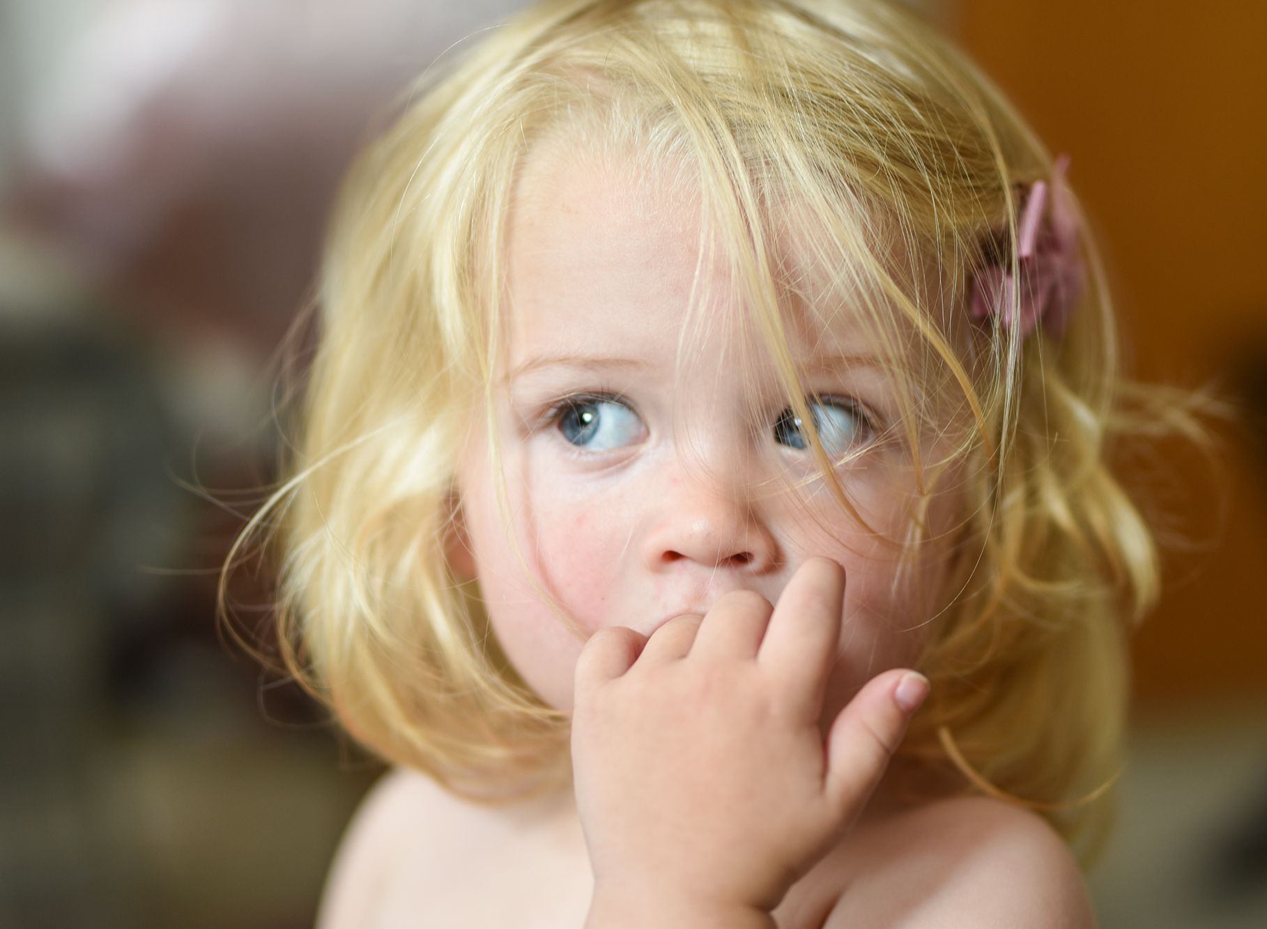 Young bridesmaid ready for wedding photography in Poole.
