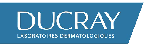 Ein blau-weißes Logo für die dermatologischen Laboratorien von Ducray