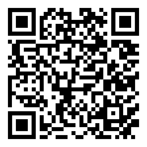 Ein schwarz-weißer QR-Code auf weißem Hintergrund.