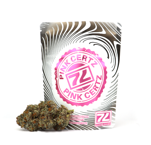 Pink Certz Cannabis Seven Leaves
