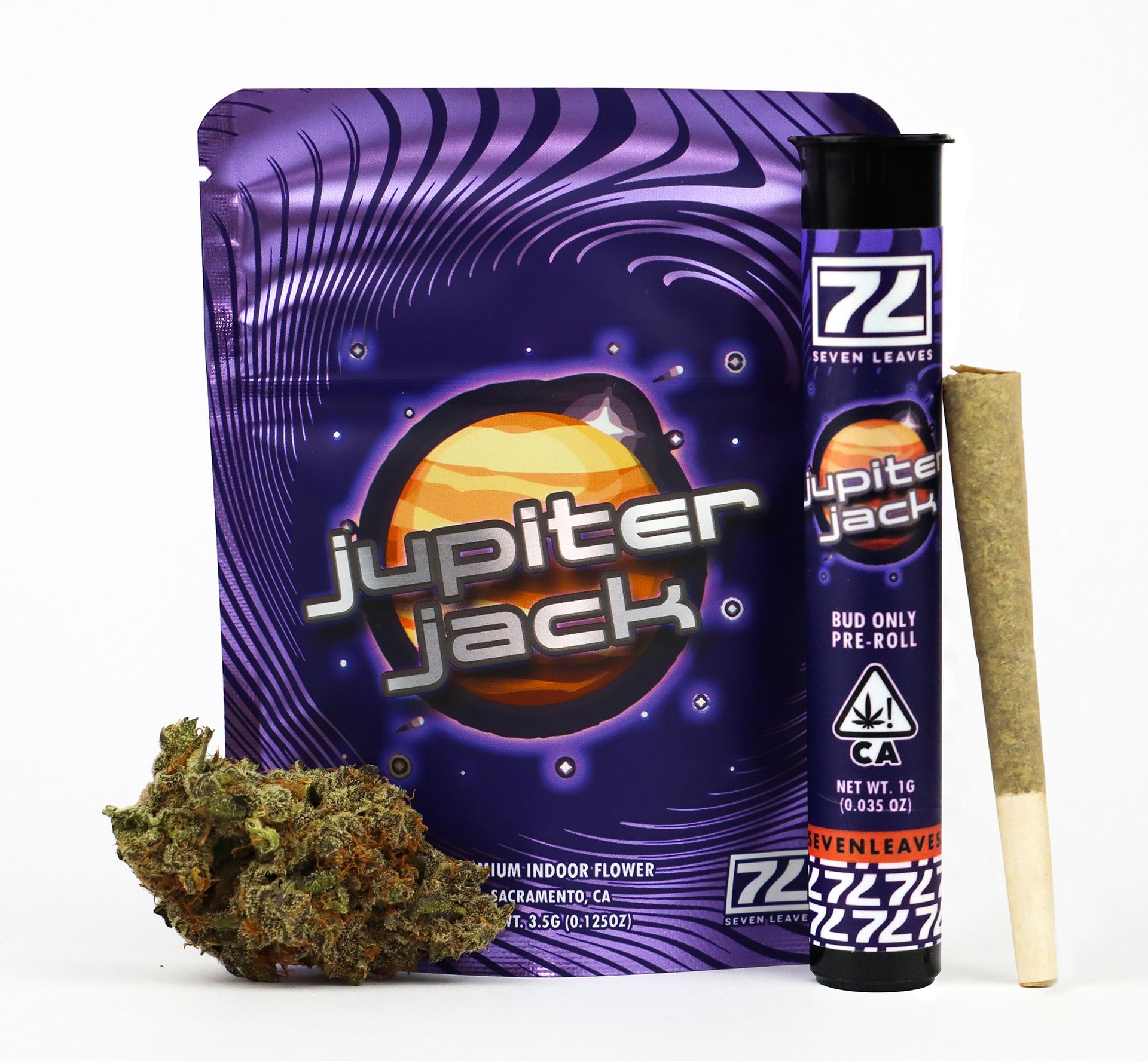 packaging spread of jupiter jack with weed