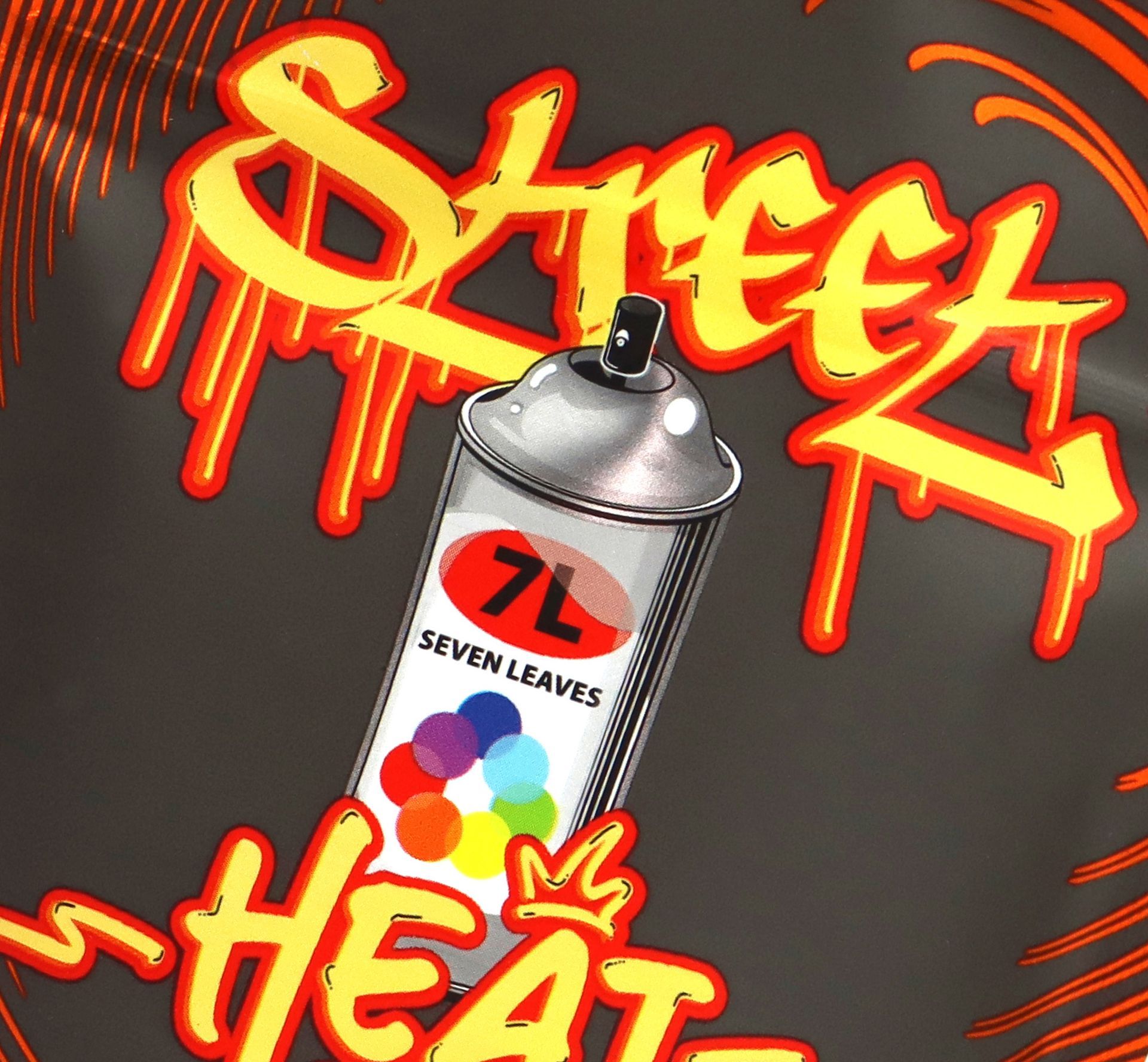 closeup of street heat packaging logo