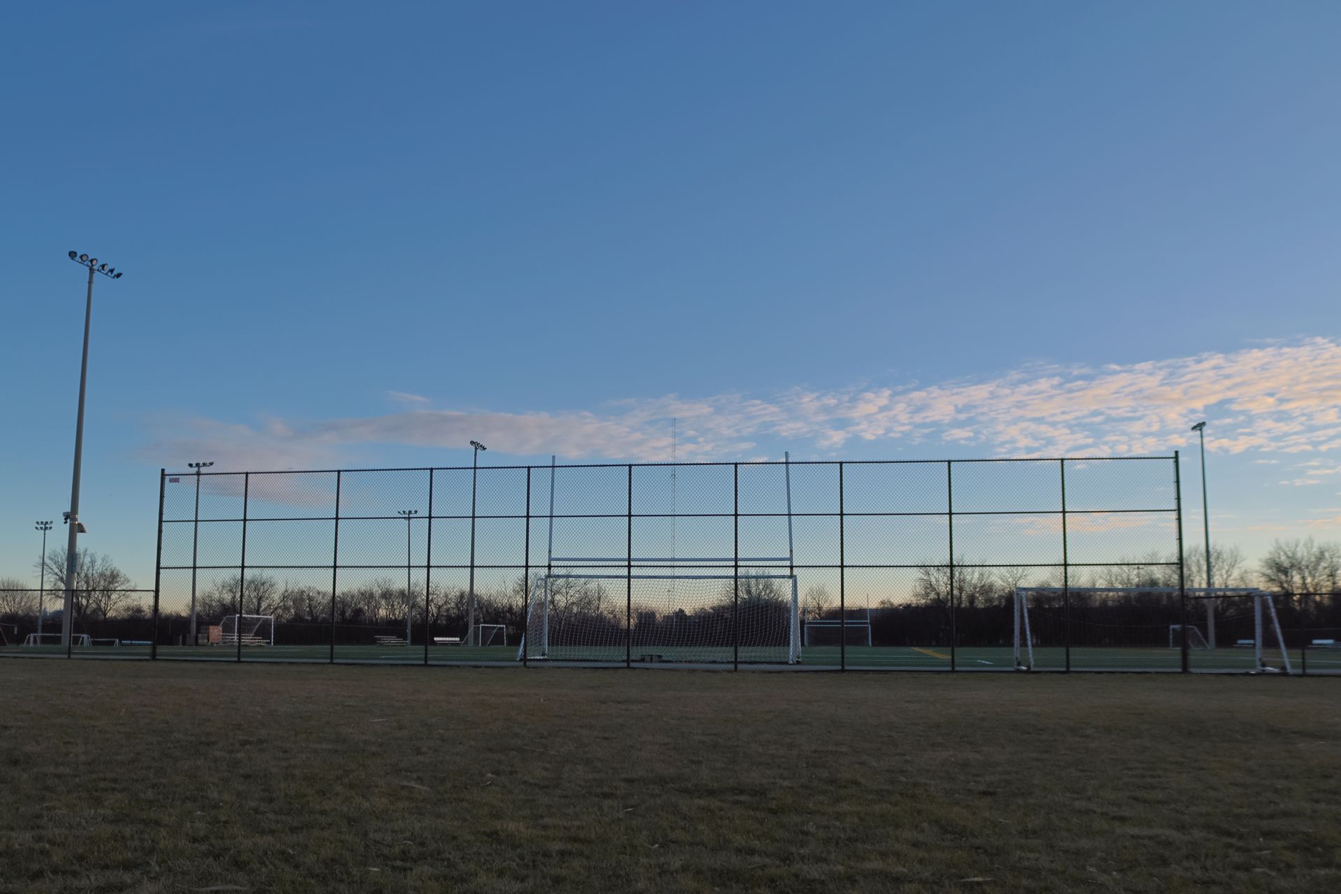 Athletic Fencing Basketball Court Fence Baseball Field Fence Installation Illinois