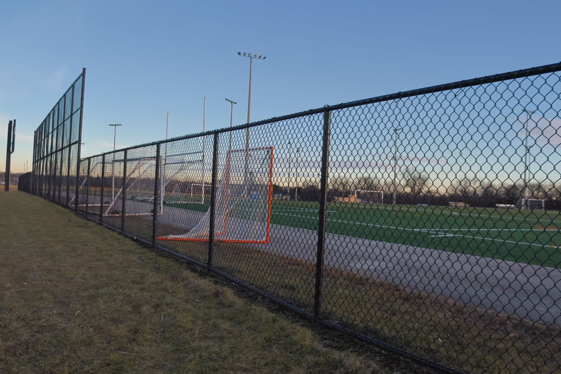 Athletic Fencing Basketball Court Fence Baseball Field Fence Installation Illinois