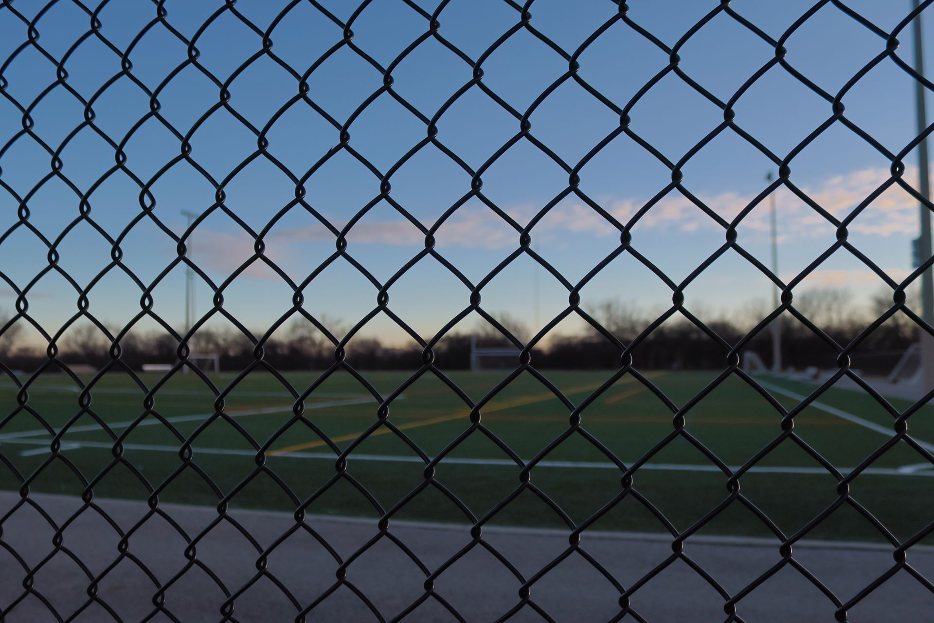 Athletic Fencing Basketball Court Fence Baseball Field Fence Installation Illinois