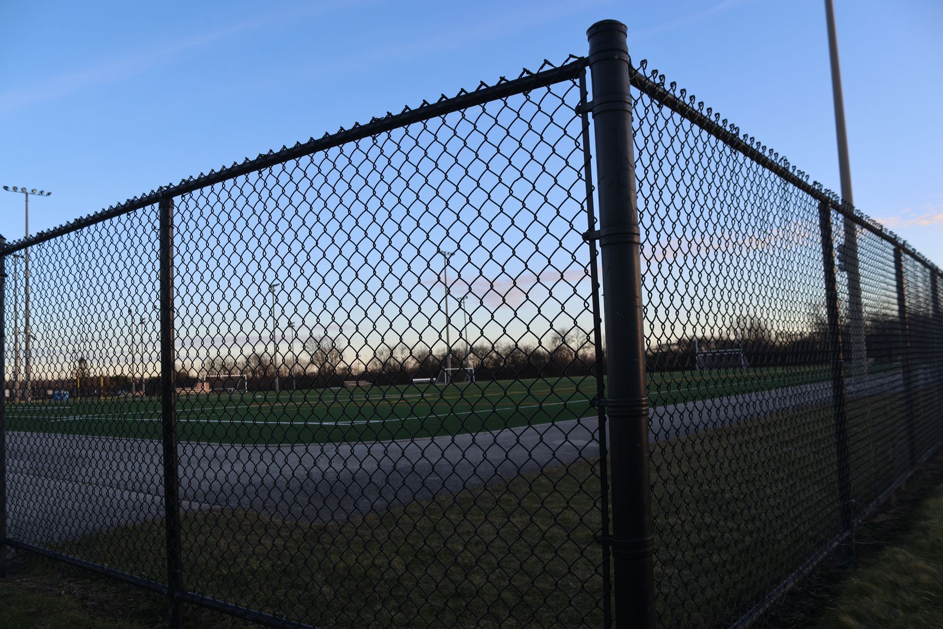 Athletic Fencing Basketball Court Fence Baseball Field Fence Installation Illinois