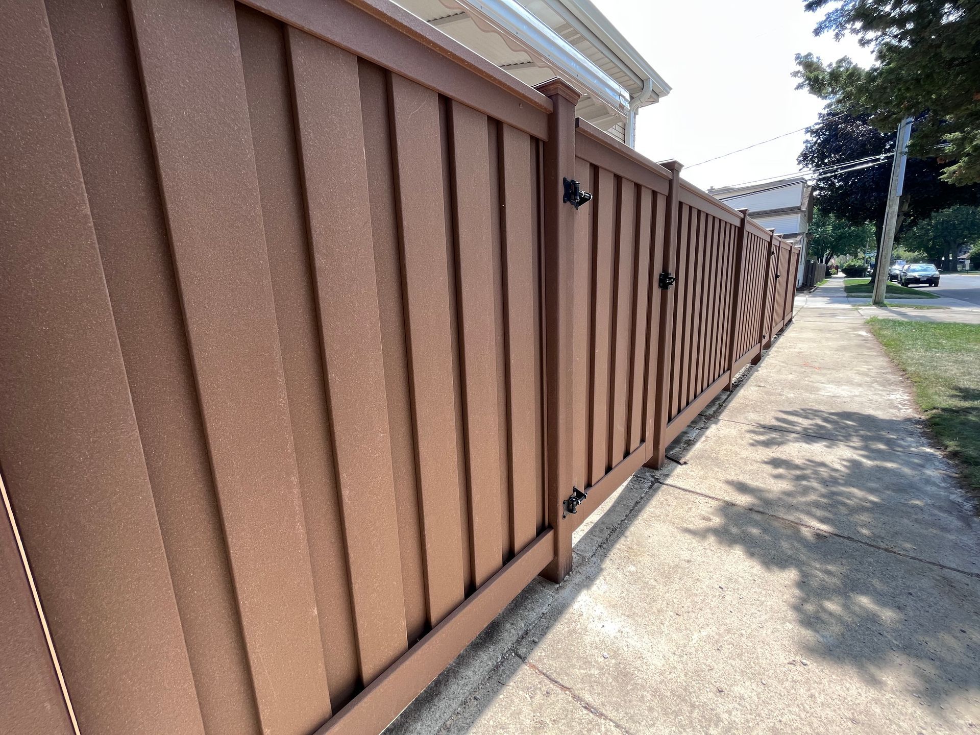 Composite Fence installation illinois commercial fencing