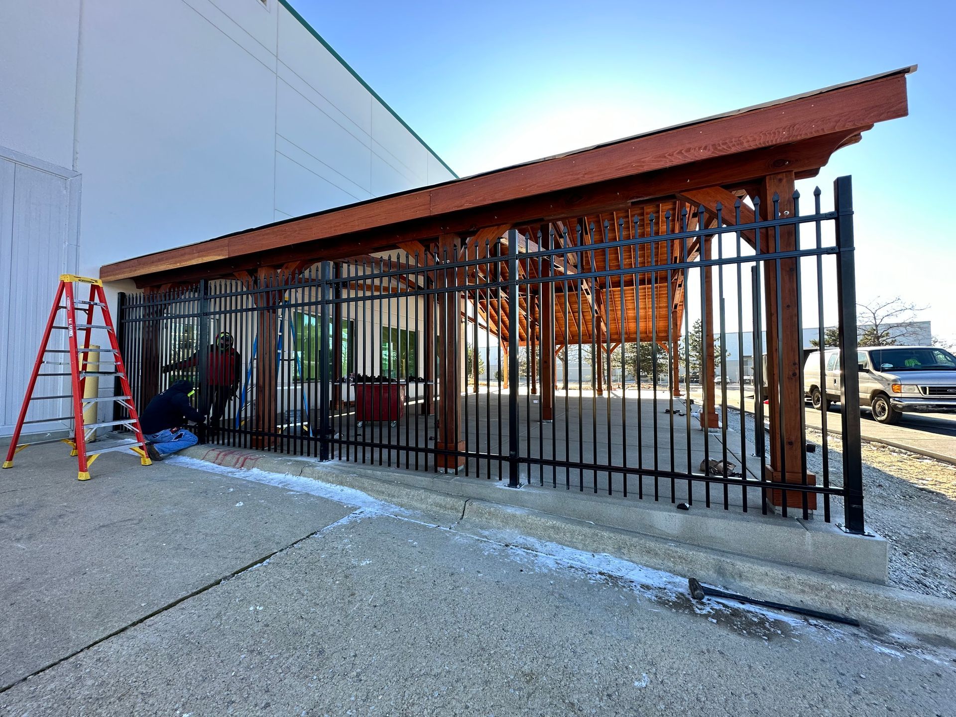 Commercial Steel Fencing installation illinois