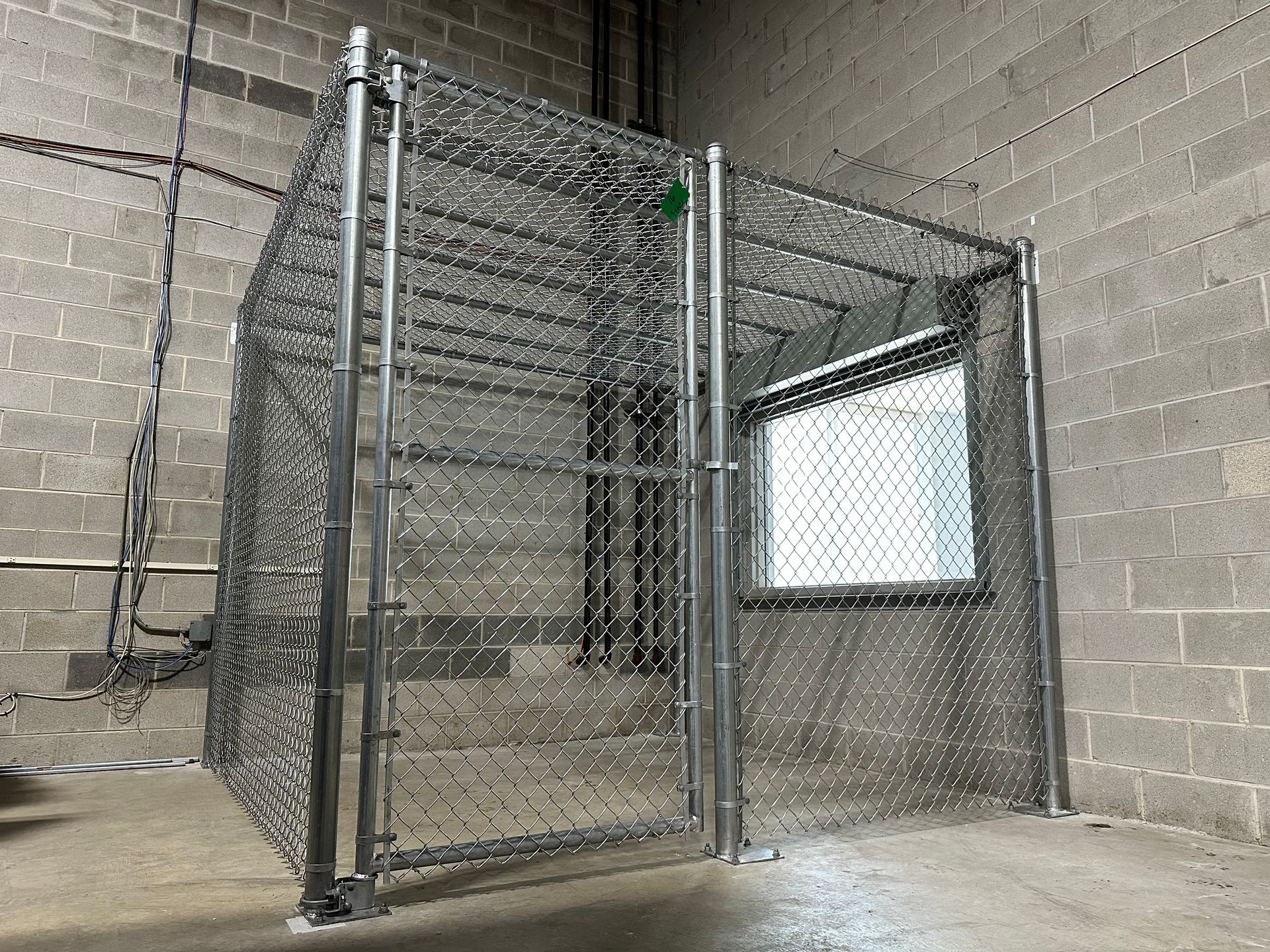 commercial fence enclosure illinois security cage