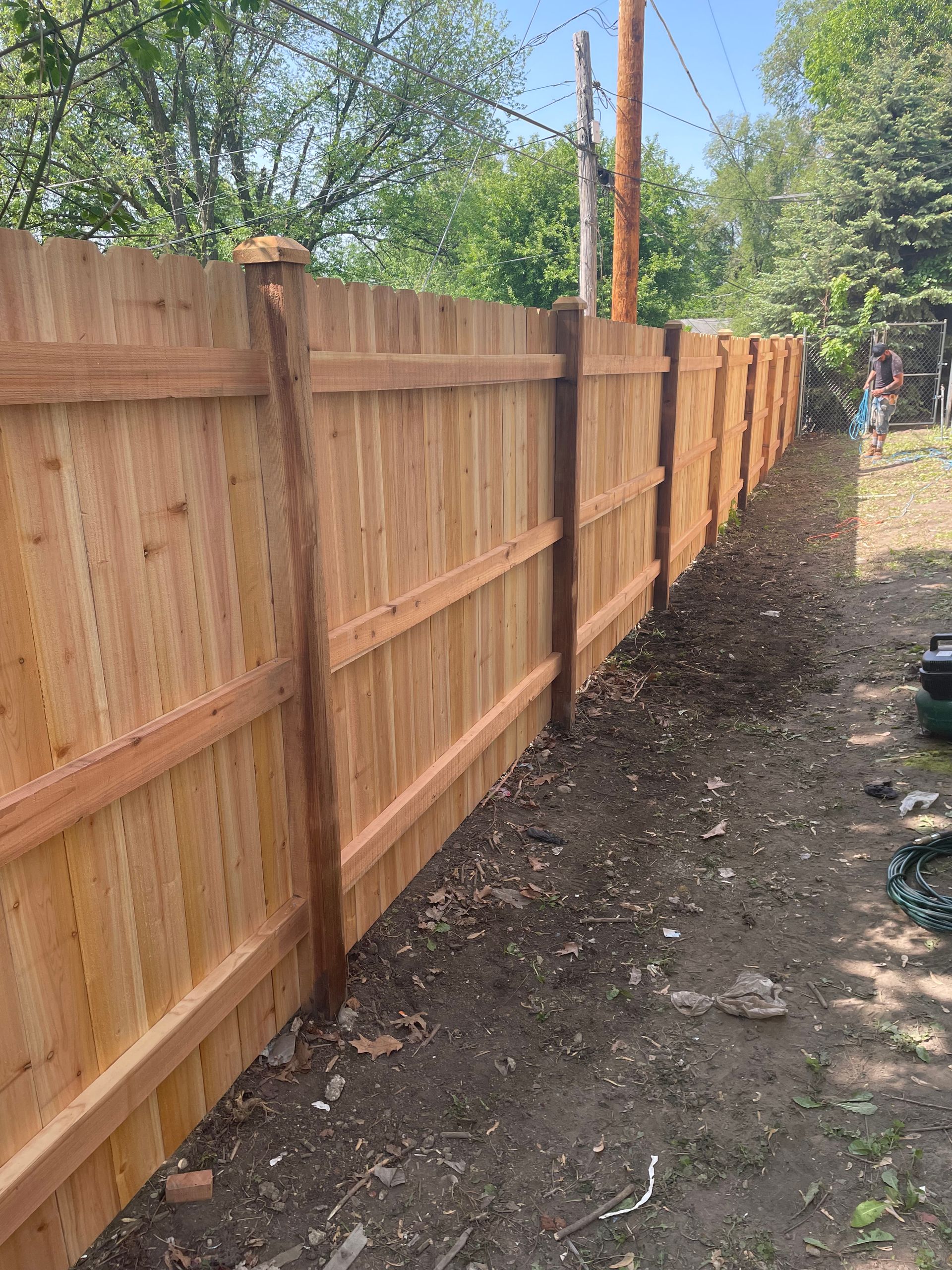 Commercial wood fence installation illinois