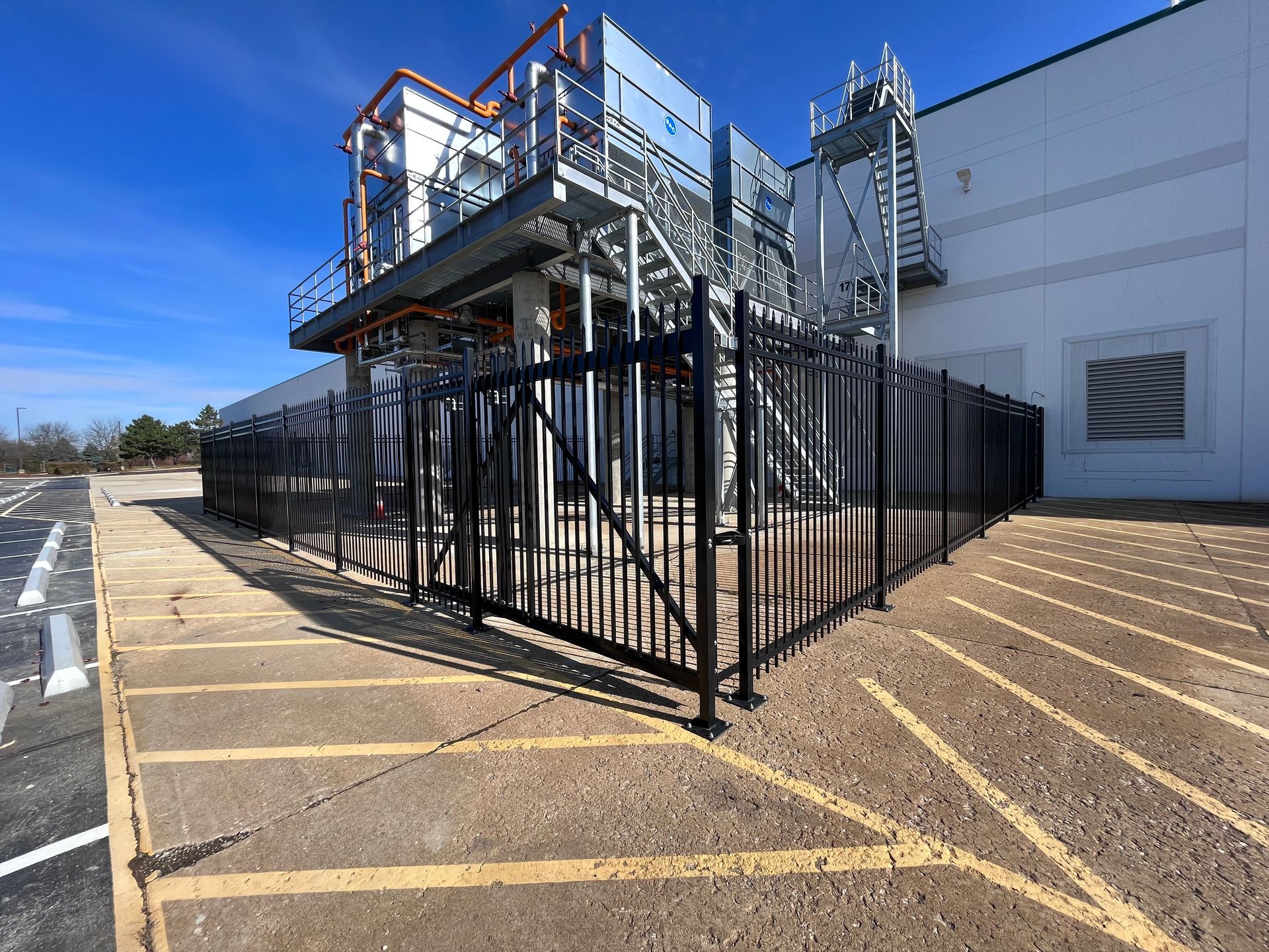 commercial steel fence installation illinois