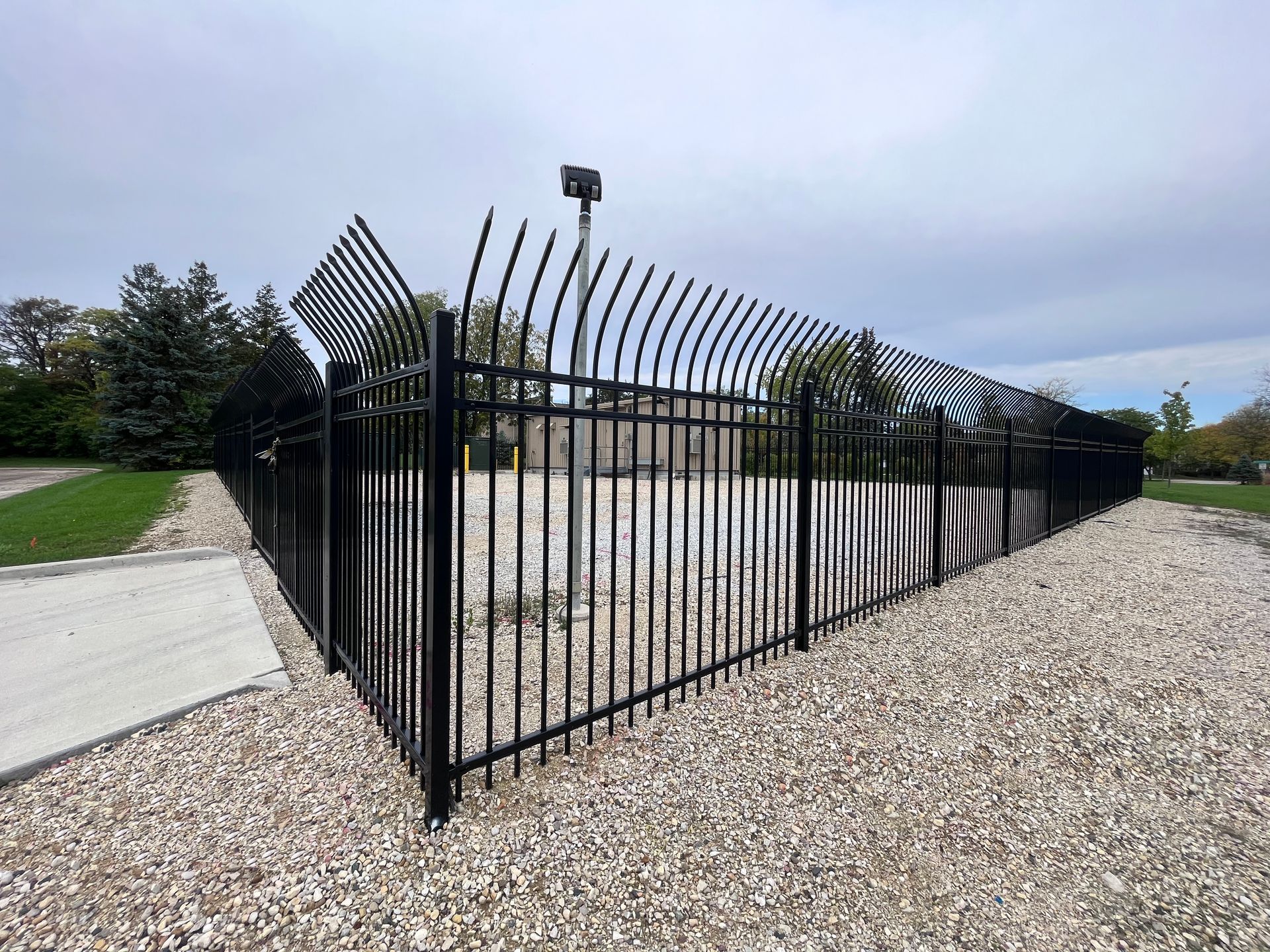 Commercial Metal Fencing Near Me steel fence installation illinois