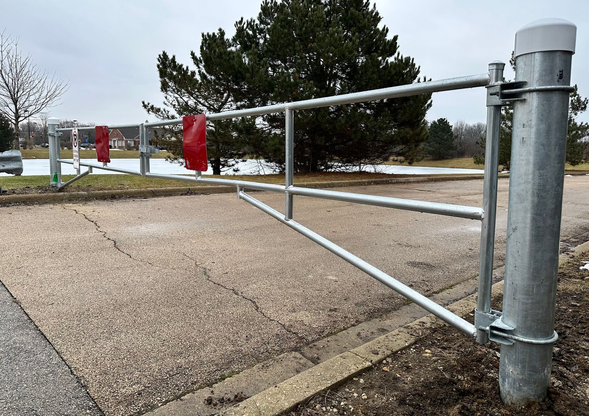 Driveway barrier gates illinois installation