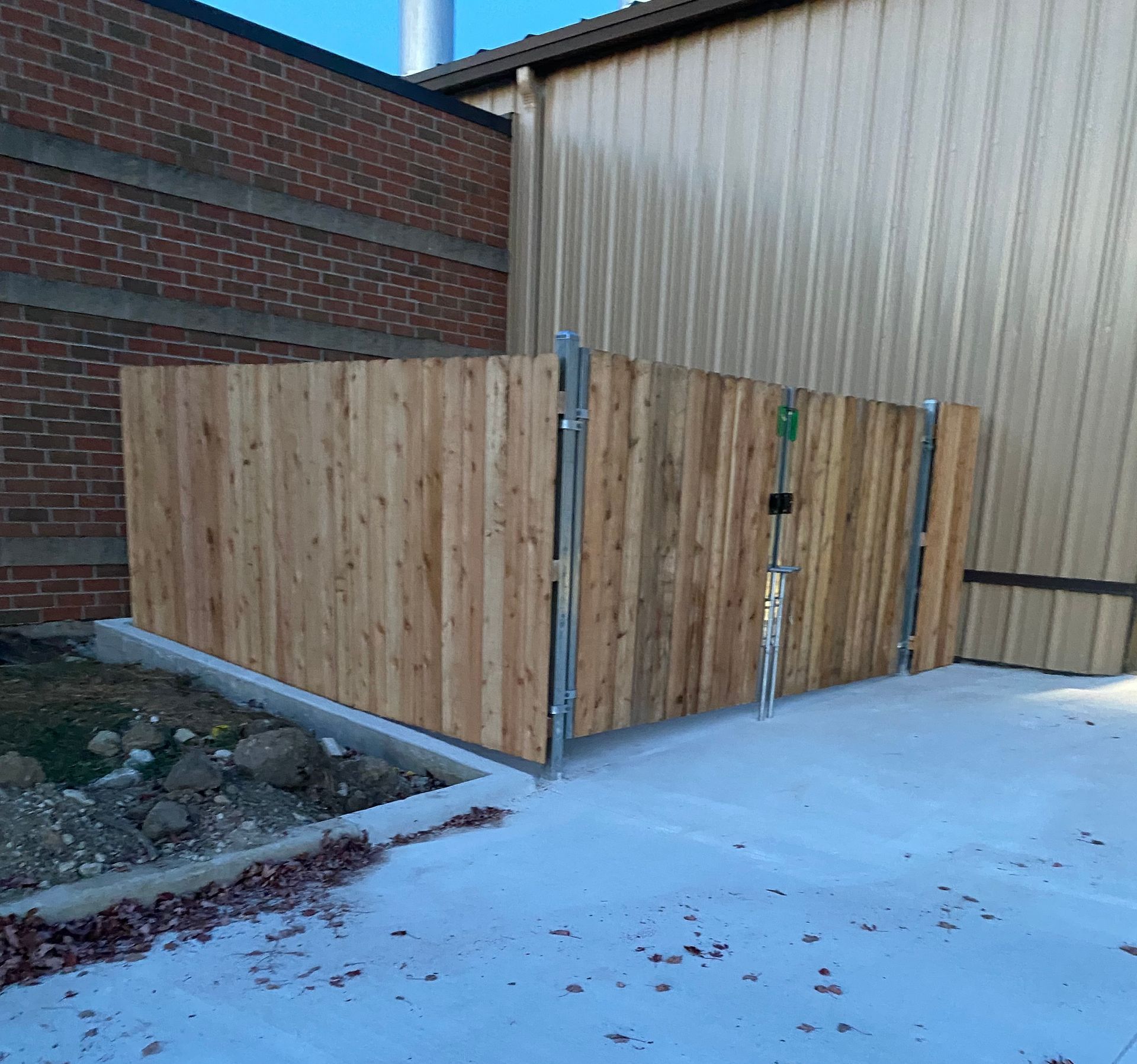 dumpster enclosure installation Illinois