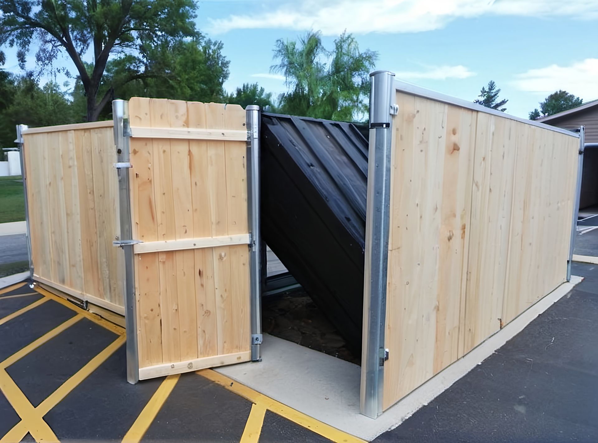dumpster enclosure installation Illinois