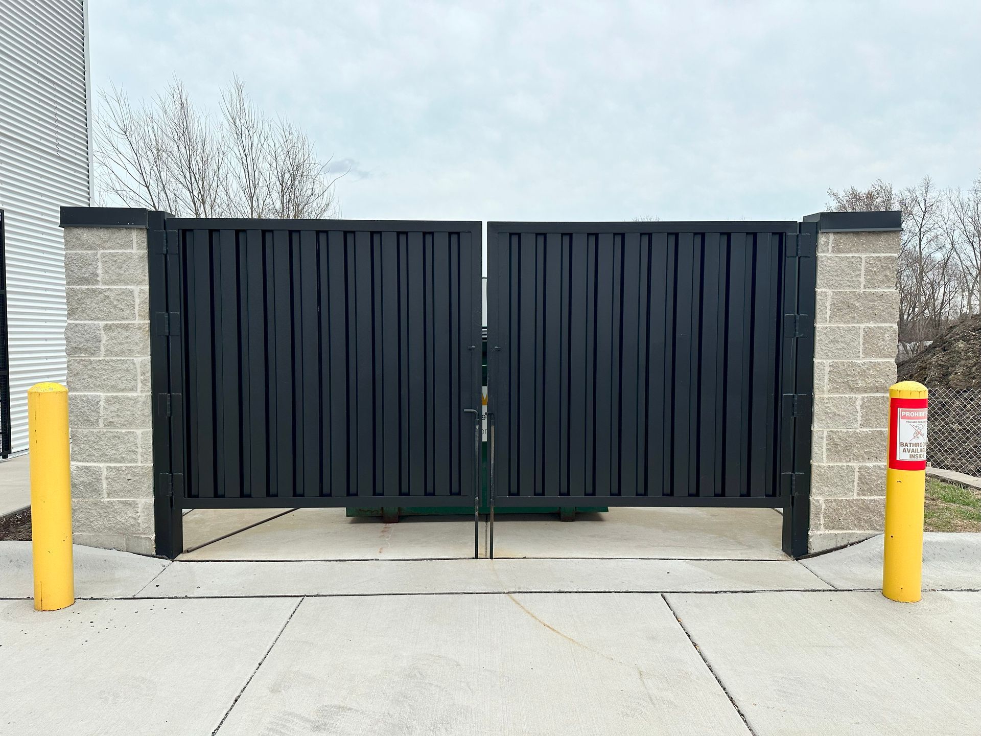commercial dumpster enclosure installation Illinois