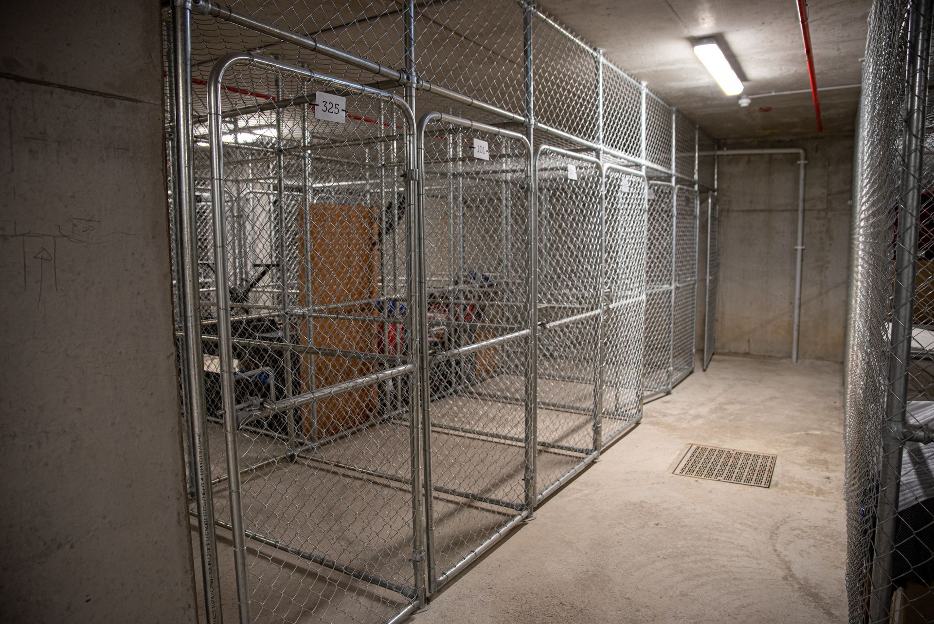 warehouse cage installation illinois fence commercial fencing