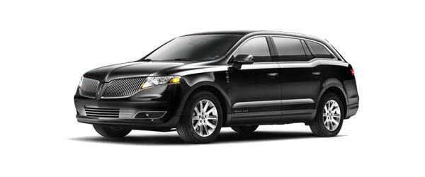 A black lincoln mkx is shown on a white background.