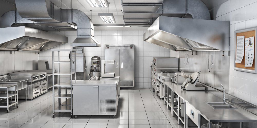 Modern Industrial Kitchen — Sheet Metal Fabrication in Gold Coast, QLD