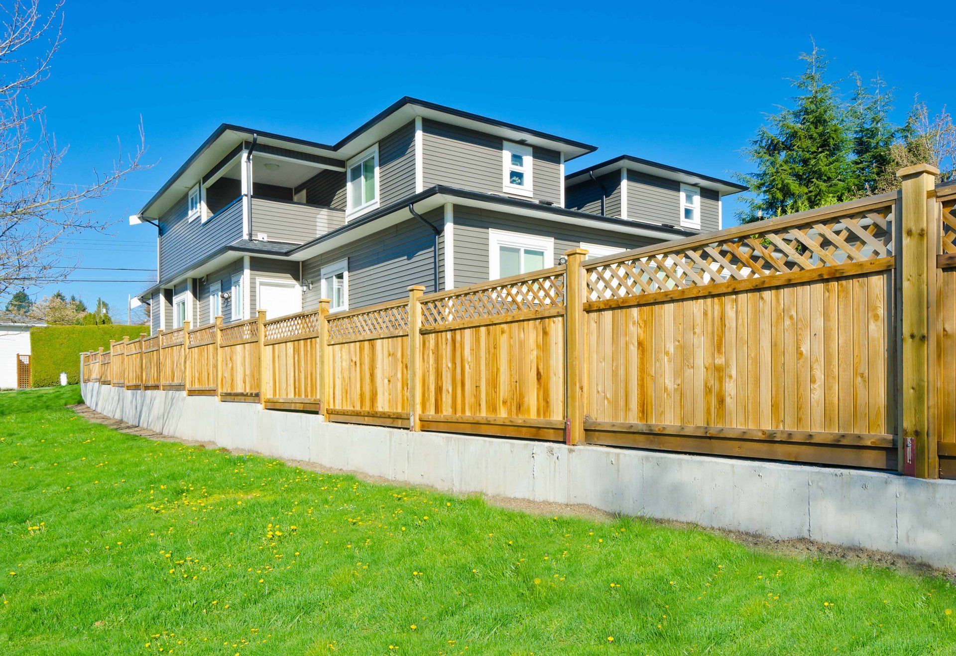 Residential wood fences
