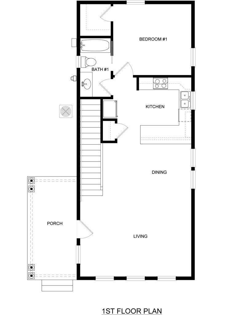 803 NW 4th Place 1st-floor floor plan