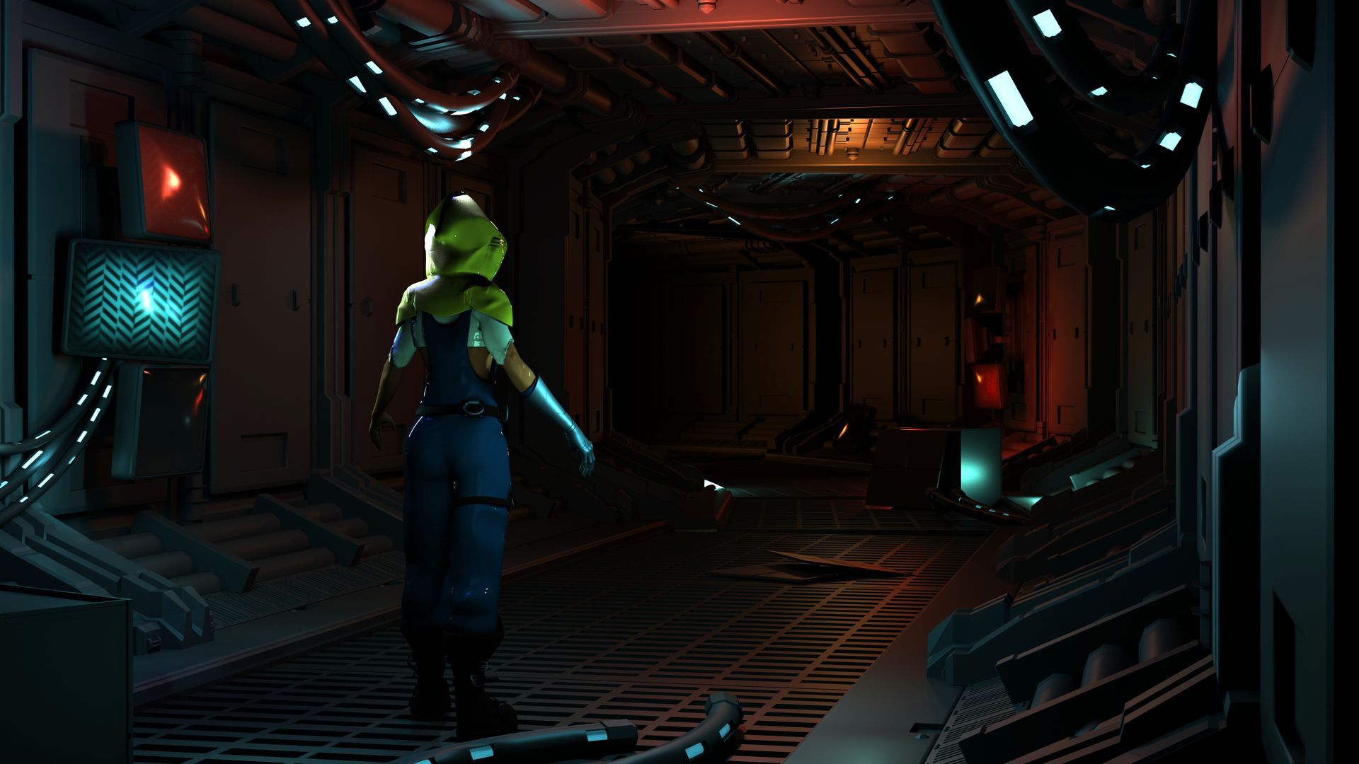 scene from Dual Orbit game project