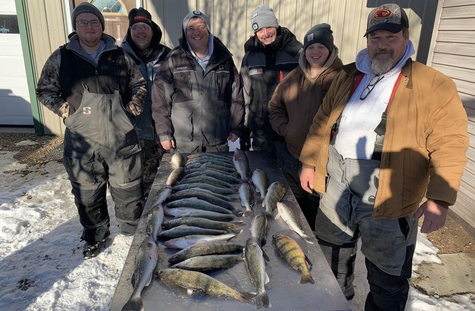 Devils Lake Perch and Walleye Ice Fishing