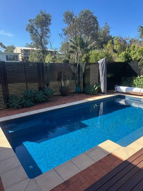 Backyard Swimming Pool With Blue Water — FBM Fabrication In Dapto, NSW