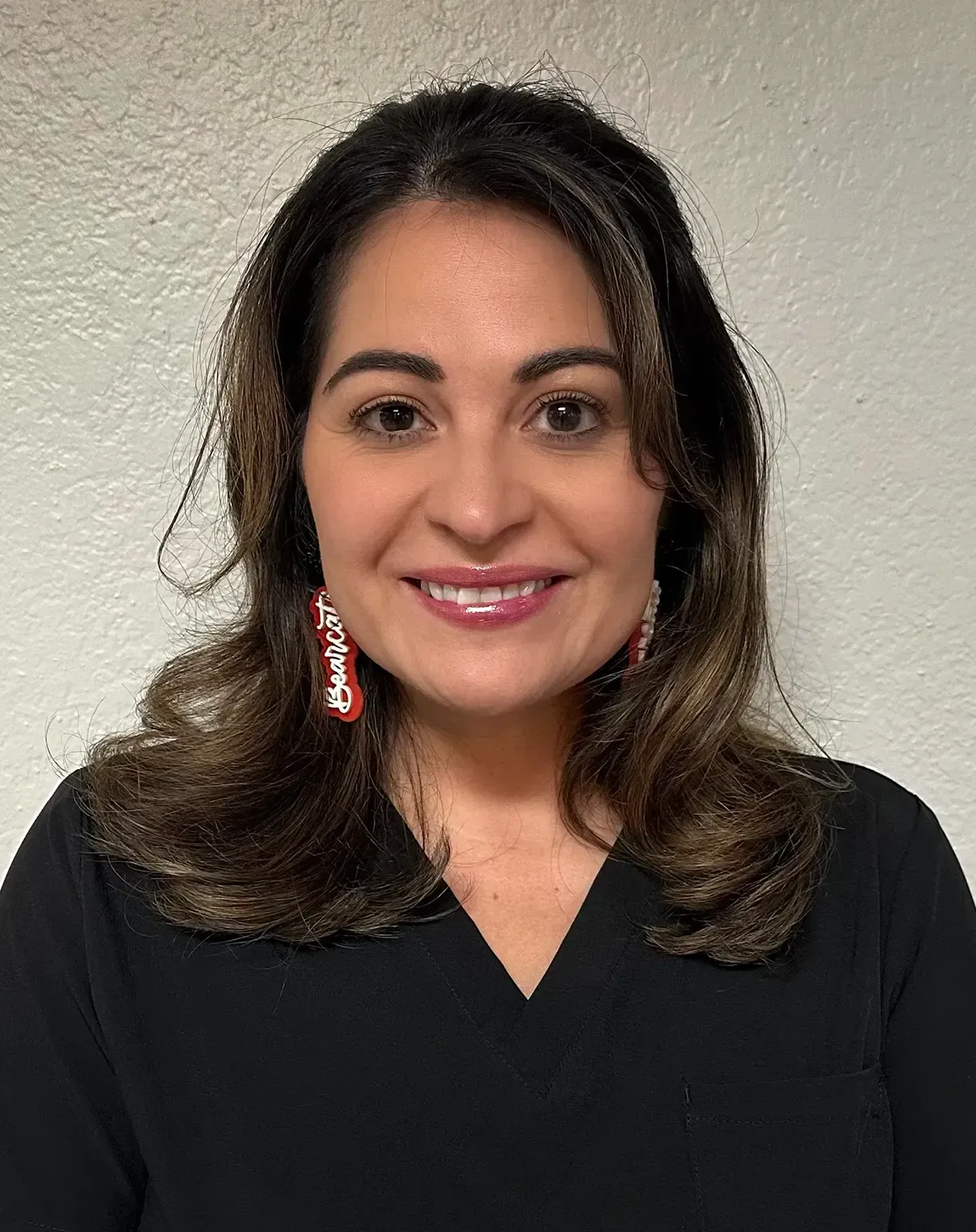 Smiling female doctor in uniform