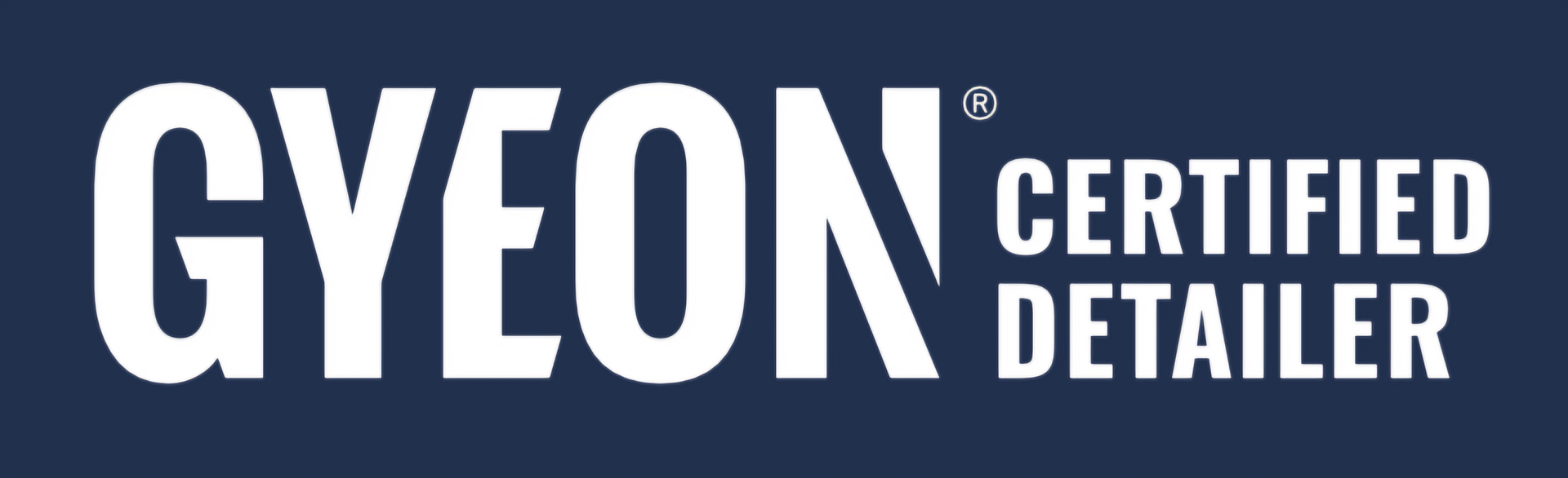 A logo for a company called gyeon certified detailer