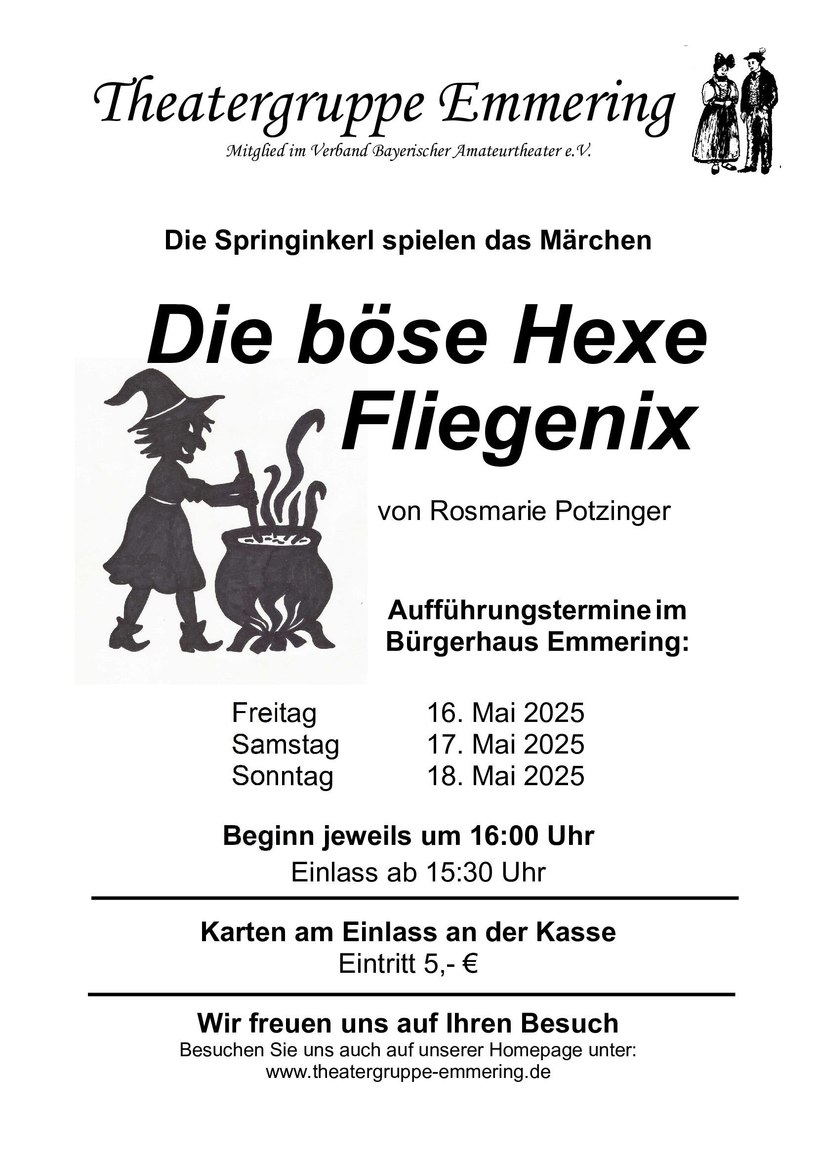 Plakat für das Theaterstück 