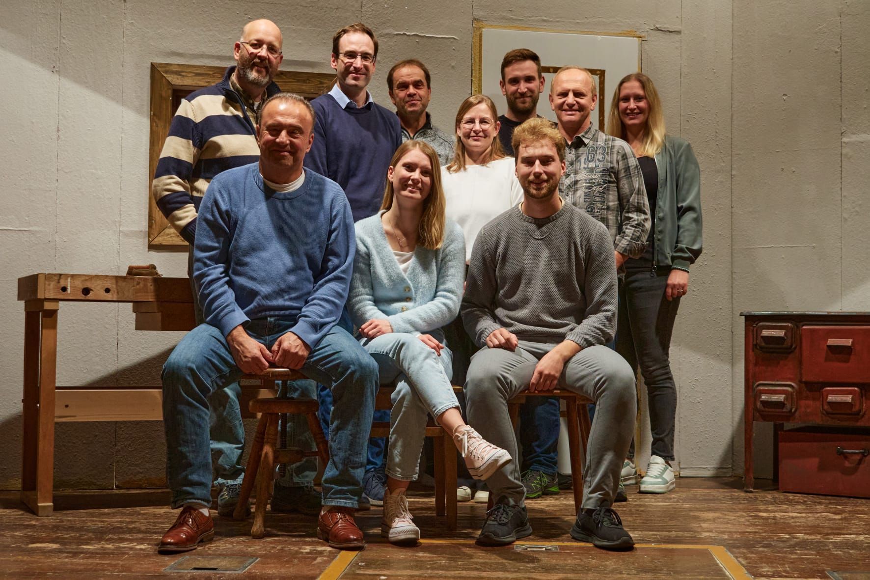 Die Schauspieler des Stücks 