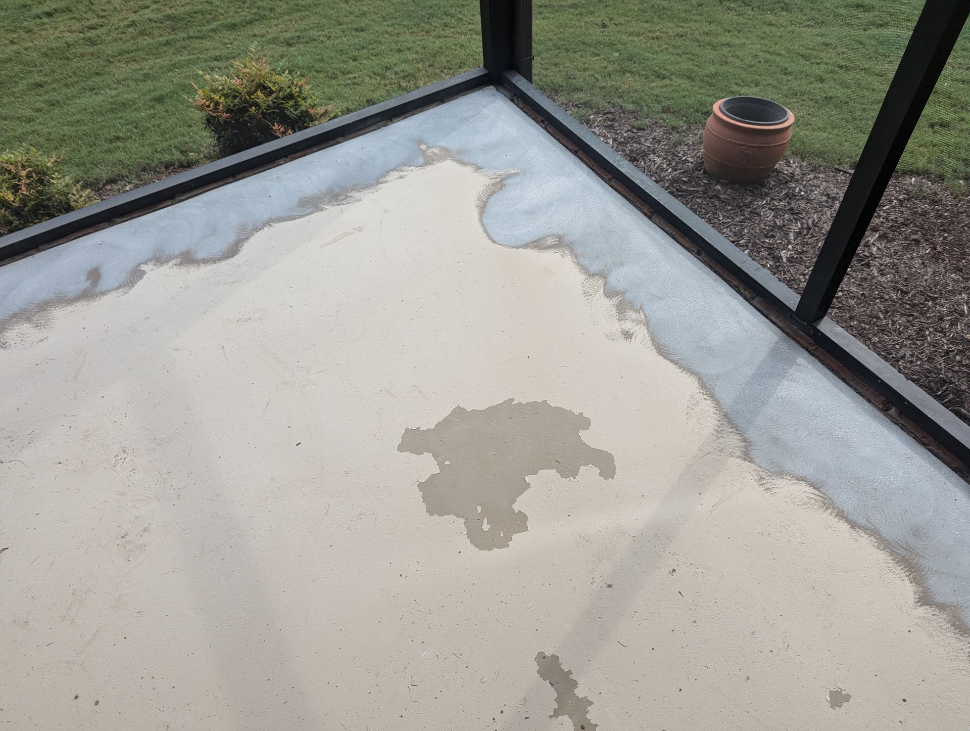 Patio Concrete Floor Refresh and Repair in Boiling Springs, SC