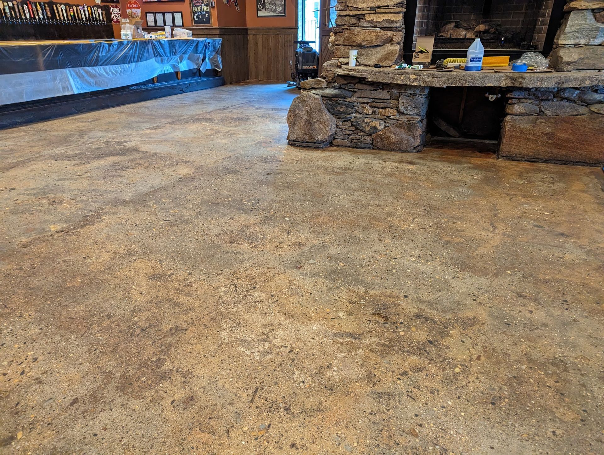 old concrete floor