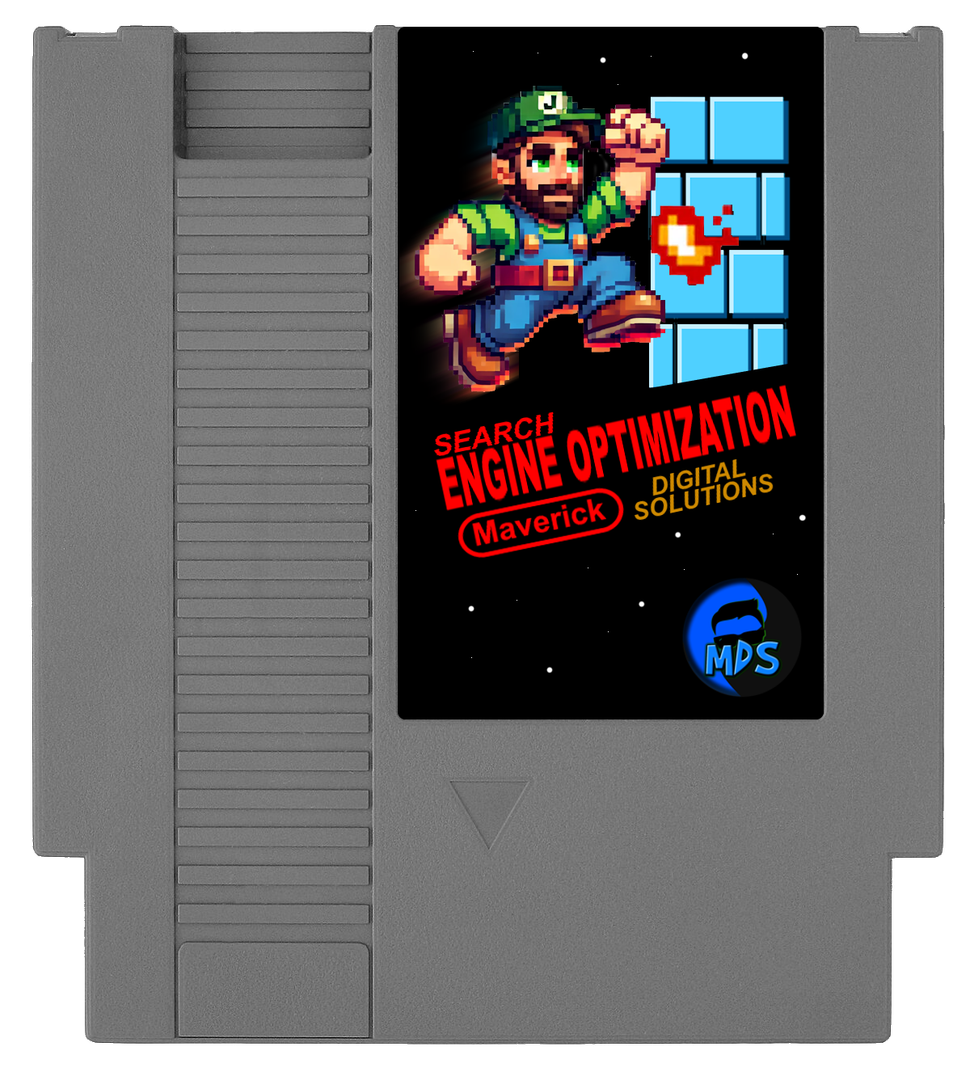 A video game cartridge that says engine optimization on it