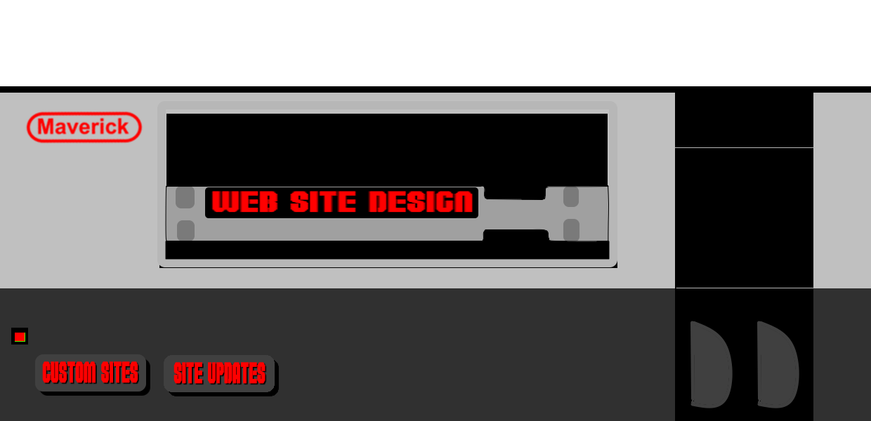 A video game machine with a game that says web site design