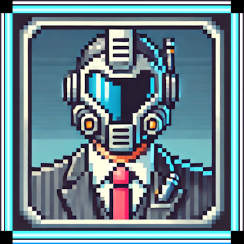 A pixel art of a man in a suit and tie wearing a helmet. Professional Services Websites