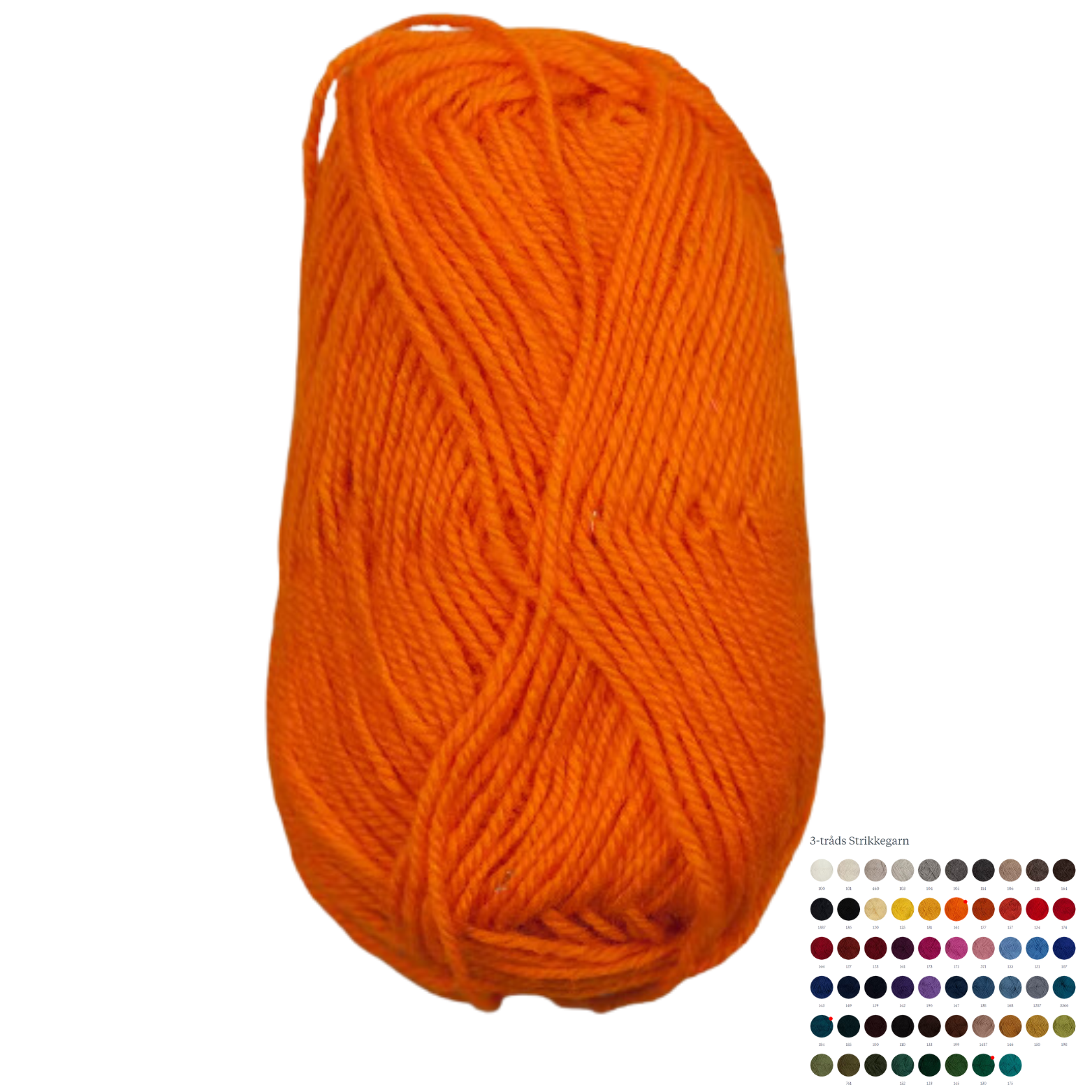 3-tråds Strikkegarn