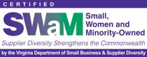 a logo for small women and minority owned supplier diversity (SWaM)