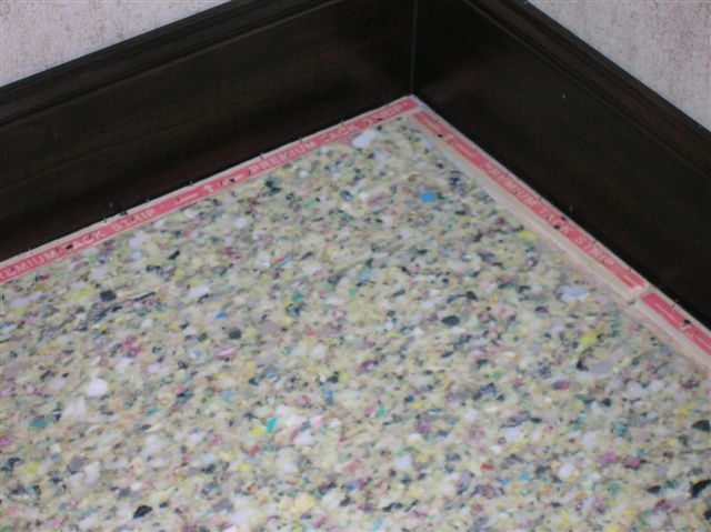 Rebound Carpet Pad and Tack Strip Floor