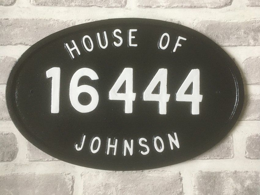 House sign of 16444