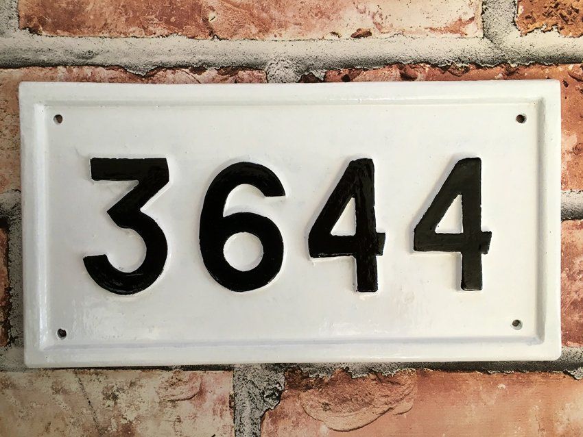 3644 white sign