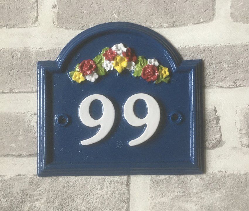 99 sign in blue