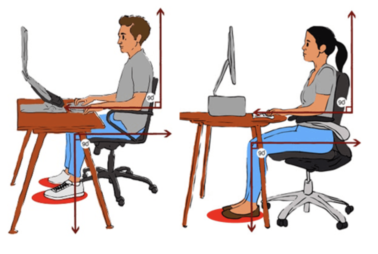 Como posso melhorar minha postura ao sentar?