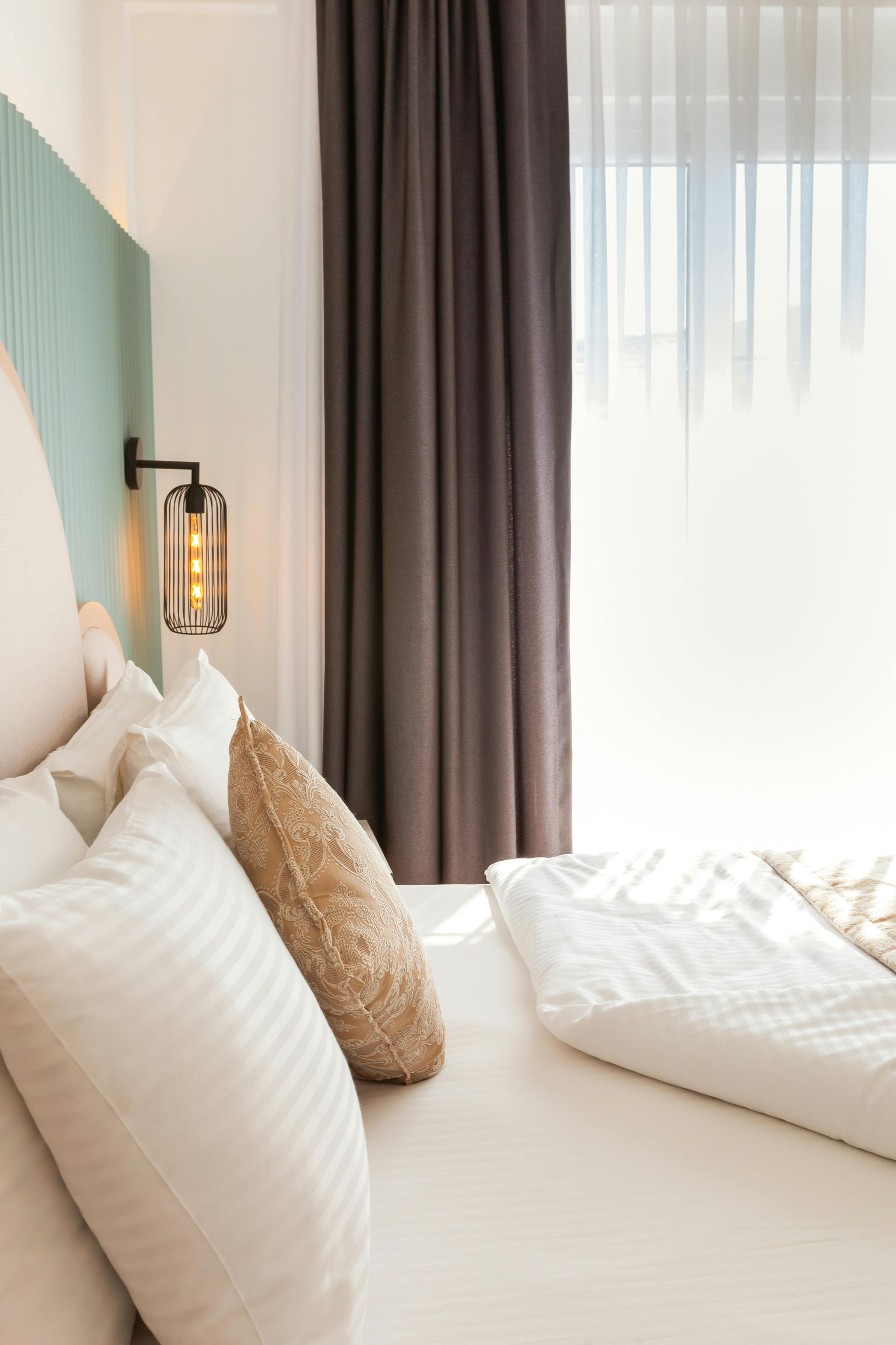 A Room With A Lot Of Curtains On The Wall And A Wooden Floor — Huntlee Blinds and Shutters in Badagarang, NSW