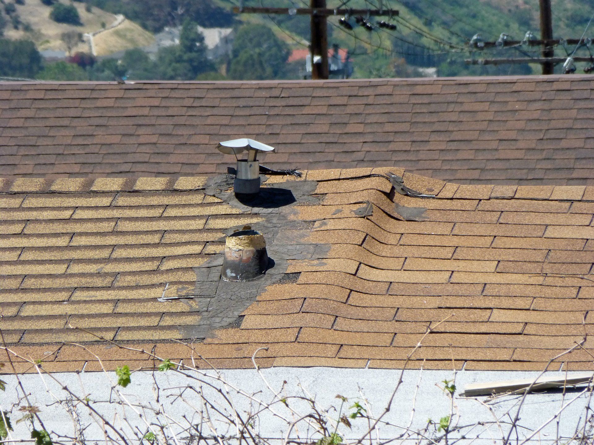 roof that is sagging
