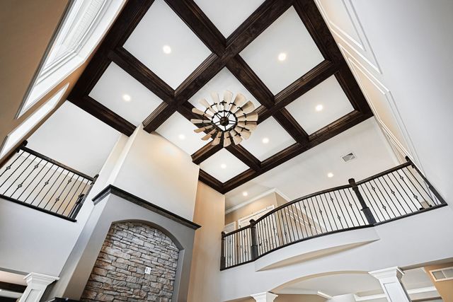 Coffered Cathedral Ceiling | Shelly Lighting