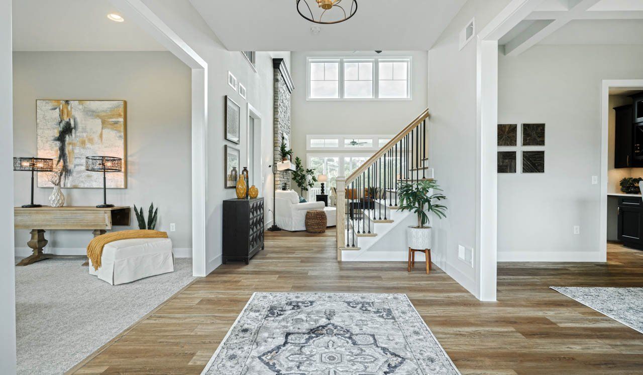 Silverbrooke model home entry way and foyer