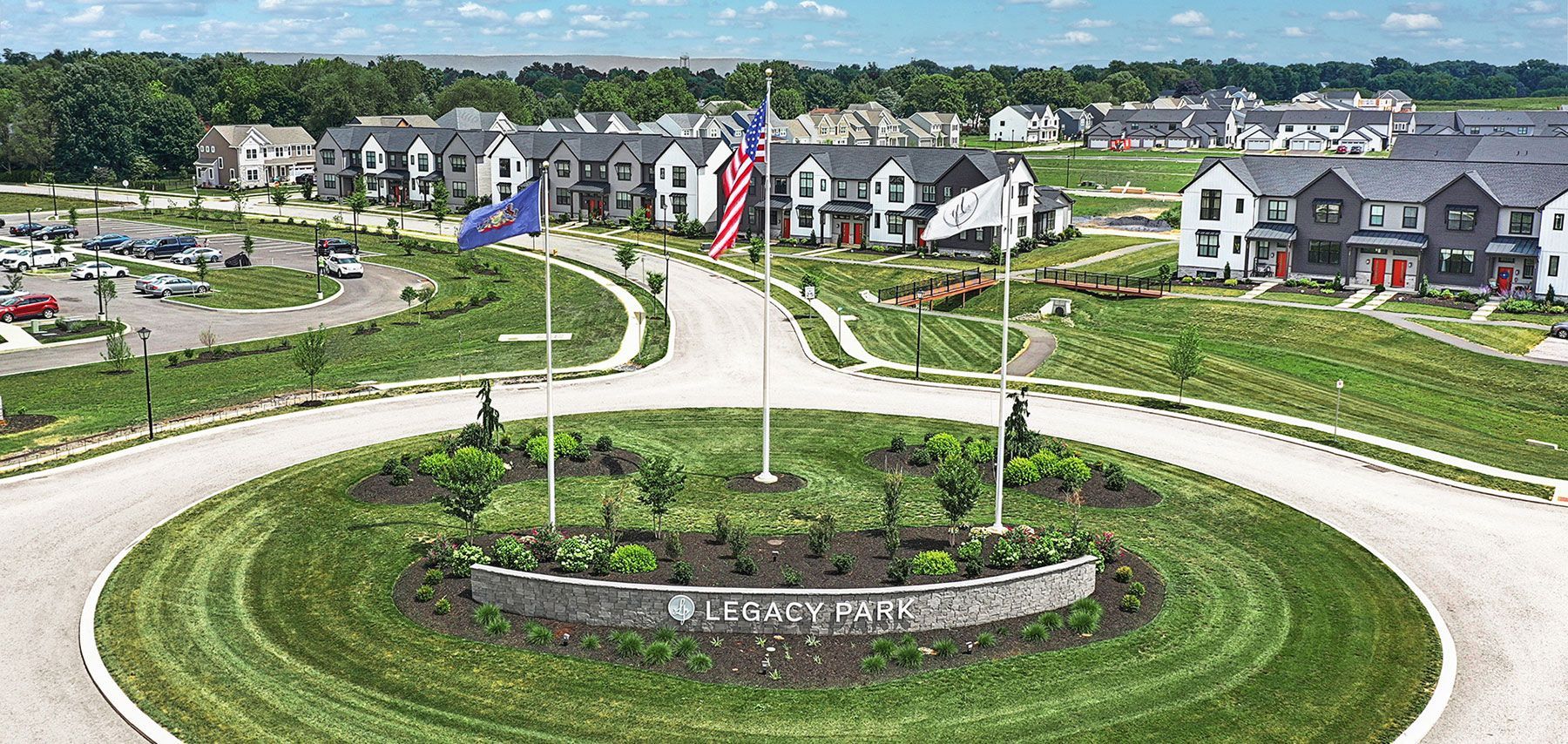 Entrance to Legacy Park New Home Community in Mechanicsburg PA
