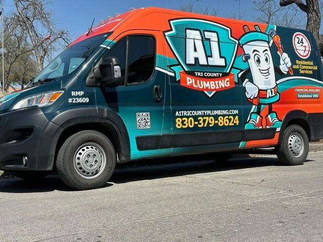 A1 Tri County Plumbing Truck — Seguin, TX — A1 Tri-County Plumbing